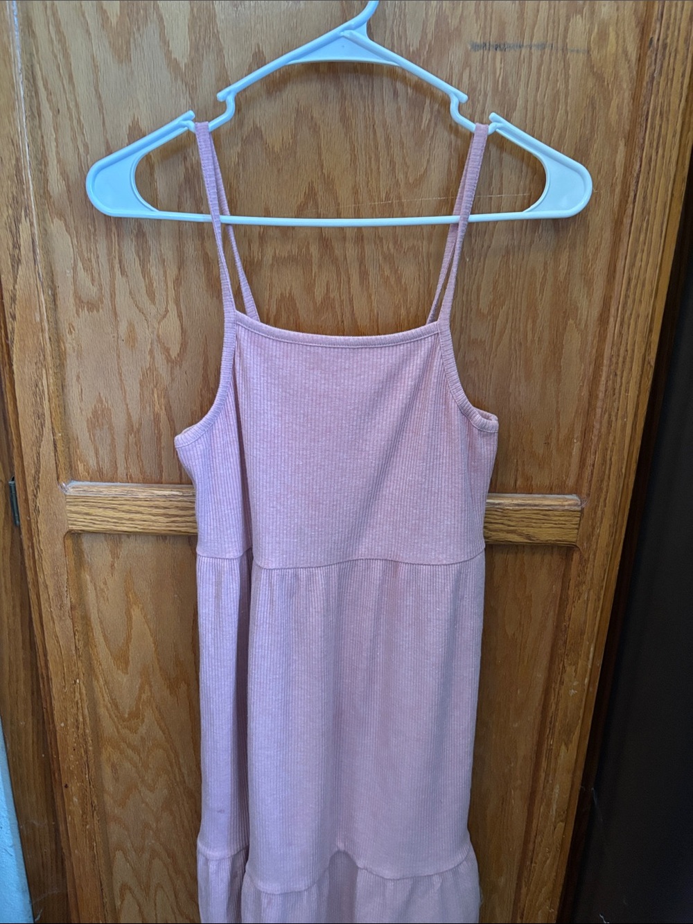 Old Navy Dusty Pink Ribbed Tank Dress